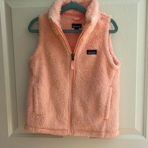 pink patagonia girls vest